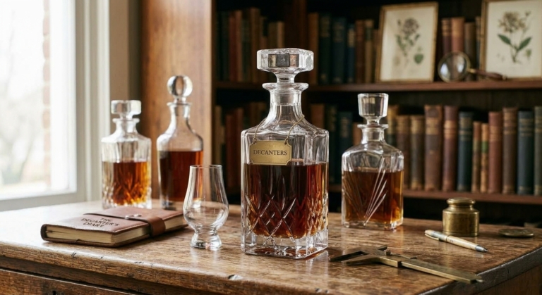 Antique Decanters available to hire or buy